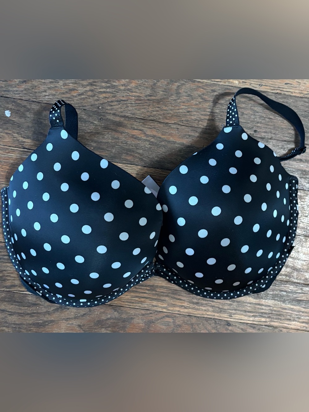 Victoria's Secret Black and White Polka Dot Bra